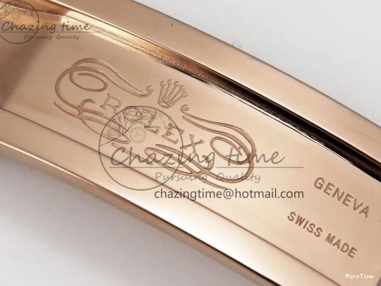 MiroTime 0209 OdorResistant Day Date 36 RG TWSF Best Edition White Diamonds Dial on RG Bracelet A 1610